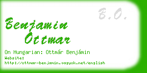 benjamin ottmar business card
